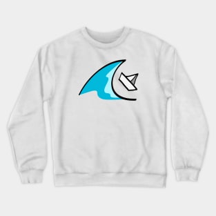 Boat in the waves Crewneck Sweatshirt